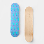 Cute Blue Baby Unicorn Persoonlijk Skateboard (Voorkant)