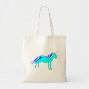 Cute Blue Baby Unicorn Tote Bag