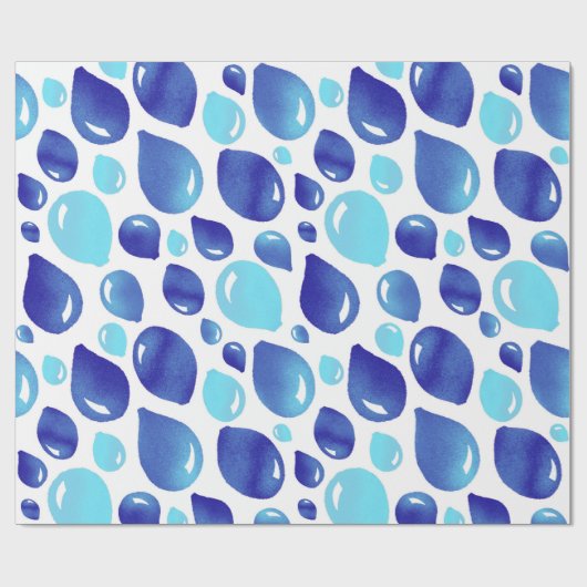 Cute Blue Balloon Kind Pattern Cadeaupapier (Vlak)