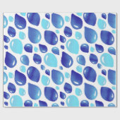Cute Blue Balloon Kind`spatroon Cadeaupapier (Vlak)