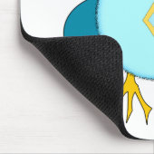 Cute Blue Bbay Boy Owl Mousepad Muismat (Hoek)