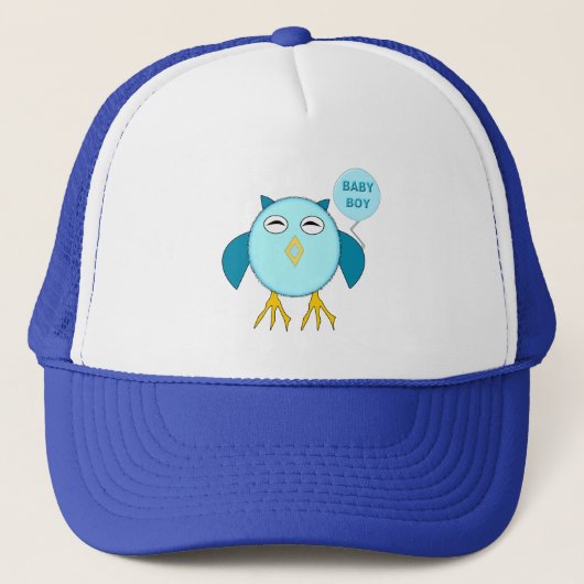 Cute Blue Bbay Boy Owl Pet (Voorkant)