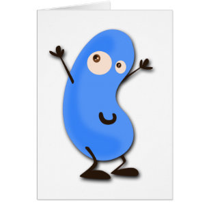 Cute Blue Bean Monster