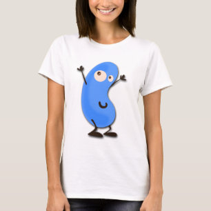 Cute Blue Bean Monster T-shirt