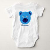 Cute Blue Beer Romper (Achterkant)