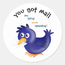Cute Blue Bird, jij hebt mail