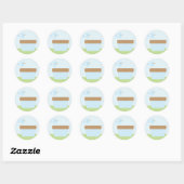 Cute Blue Bird Ronde Sticker (Vel)