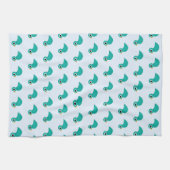 Cute blue bird theedoek (Horizontaal)