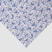 Cute Blue Birds Pattern Tissuepapier (Detail)
