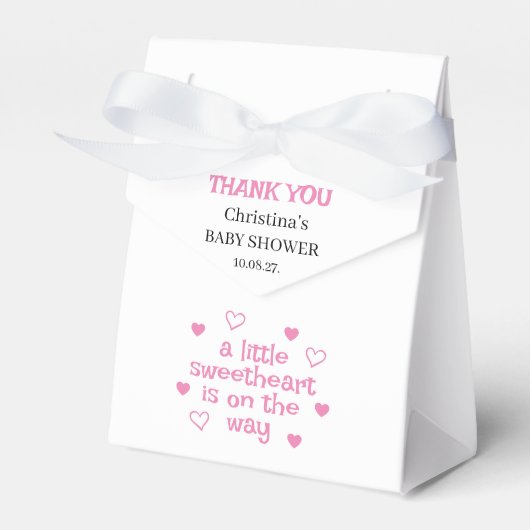 Cute Blue Boy Baby shower Bedankdoosjes (Voorkant Zijde)