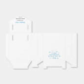 Cute Blue Boy Baby shower Bedankdoosjes (Uitgevouwen)