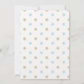 Cute Blue Boy Baby Shower Invitation Bedankkaart (Achterkant)