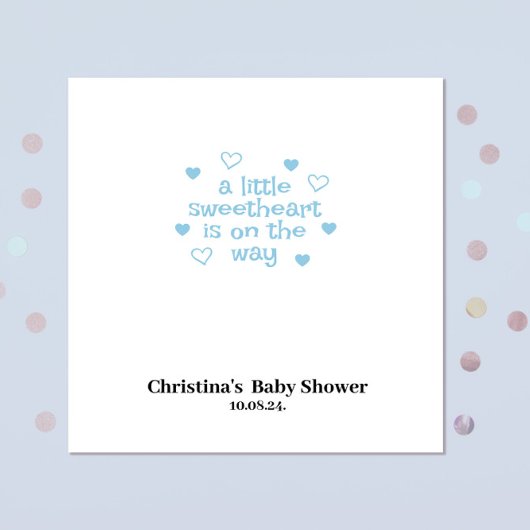 Cute Blue Boy Baby shower Napkins Servet