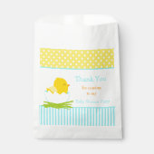 Cute Blue Boy Chick Shower Party Bedankzakje (Voorkant)