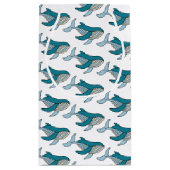 Cute Blue Boys Whale Klein Cadeauzakje (Achterkant)