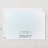 Cute Blue Bunny Parade Drive Thru Baby shower Kaart (Achterkant)