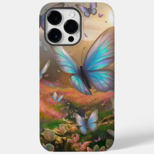 Cute Blue Butterfly Case-Mate iPhone 14 Pro Max Hoesje