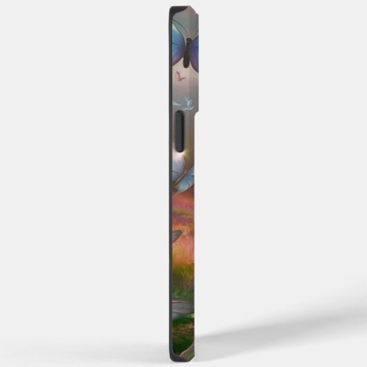 Cute Blue Butterfly Case-Mate iPhone Case (Achterkant / Rechts)