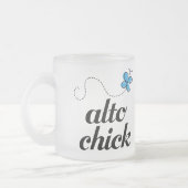 Cute Blue Butterfly Music Alto Chick Gift Matglas Koffiemok (Links)