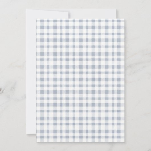 Cute Blue Cactus Boho Llama Baby shower Invite Bedankkaart (Achterkant)