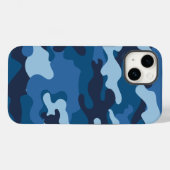 Cute Blue Camouflage Case-Mate iPhone Case (Achterkant (horizontaal))