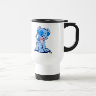 Cute Blue Cartoon Puppy Reisbeker