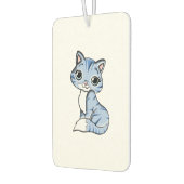 Cute blue cat cartoon luchtverfrisser (Links)