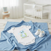 Cute blue cat romper