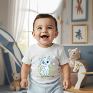 Cute blue cat romper