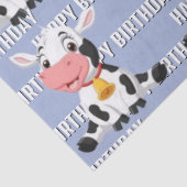   Cute Blue Cow  Tissuepapier (Detail)