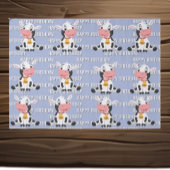   Cute Blue Cow  Tissuepapier