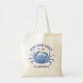 Cute Blue Crab Illustration Sjabloon Tote Bag (Voorkant)