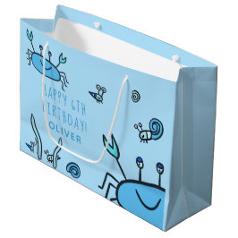 Cute Blue Crab Zee Animals Boy Happy Birthday Groot Cadeauzakje