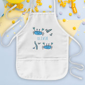 Cute Blue Crab Zee Animals Boy Name Kinder Schort