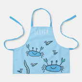 Cute Blue Crab Zee Animals Boy Name Schort (Voorkant)
