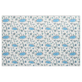Cute Blue Crabs Zee Animals Shell Pattern Kinder Stof (Fat Quarter)