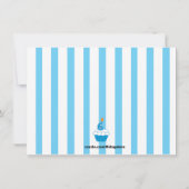 Cute Blue Cupcake Foto Hartelijk dank Kaart (Achterkant)