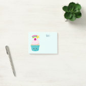 Cute Blue Cupcake met Kawaii Face Post-it® Notes (Kantoor)