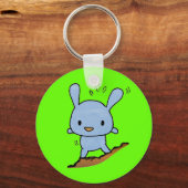 Cute blue Doggy Sleutelhanger (Voorkant)