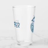 Cute blue dolphin glas (Rechts)