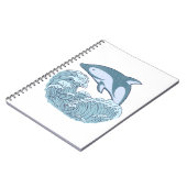 Cute blue dolphin notitieboek (Linkerzijde)