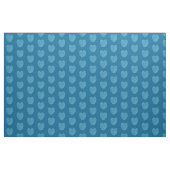 Cute Blue Doodle Heart Patroon Stof (Fat Quarter)
