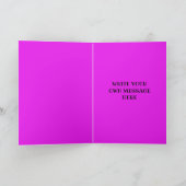 Cute Blue Dragon Cartoon Personalized Birthday Kaart (Binnen)