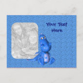 Cute Blue Dragon Photo Briefkaart (Voorkant)