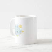 Cute Blue Earth Koffiemok (Voorkant links)