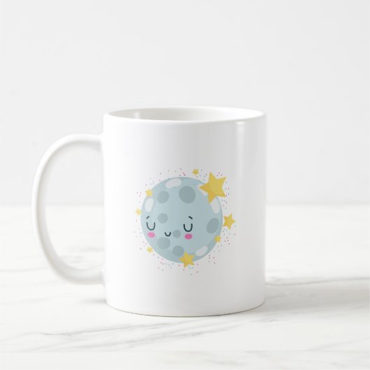 Cute Blue Earth Koffiemok (Links)