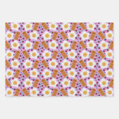 Cute Blue Eggs Bacon Strawberries Blueberries  Inpakpapier Vel (Voorkant 3)