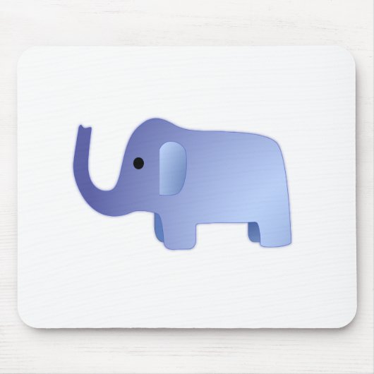 Cute Blue Elephant Muismat (Voorkant)