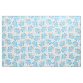 Cute Blue Elephant Nursery Fabric Stof (Fat Quarter)