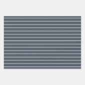 Cute Blue Elephant Stripe Baby shower Inpakpapier Vel (Voorkant 3)